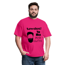 Load image into Gallery viewer, ManGlitter Tee (Up to 6xl) - fuchsia
