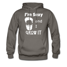 Load image into Gallery viewer, Grow It Hoodie White Image (Up to 5xl) - asphalt gray

