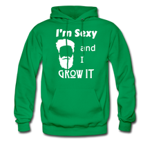 Load image into Gallery viewer, Grow It Hoodie White Image (Up to 5xl) - kelly green
