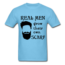Load image into Gallery viewer, Scarf Beard Tee (Up to 6xl) - aquatic blue

