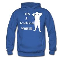 Load image into Gallery viewer, Dadbod World Hoodie (Up to 5xl) - royal blue
