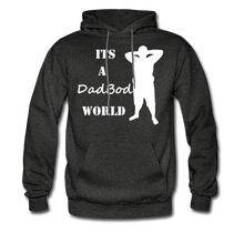 Load image into Gallery viewer, Dadbod World Hoodie (Up to 5xl) - charcoal gray
