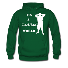 Load image into Gallery viewer, Dadbod World Hoodie (Up to 5xl) - forest green
