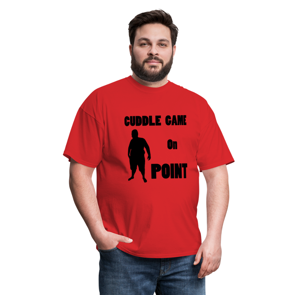 Cuddle Game Tee (Up to 6xl) - red