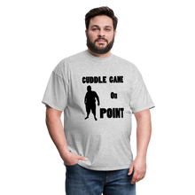 Load image into Gallery viewer, Cuddle Game Tee (Up to 6xl) - heather gray
