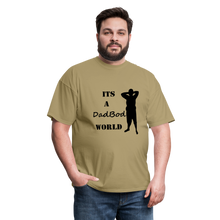 Load image into Gallery viewer, DadBod World Tee (Up to 6xl) - khaki
