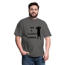 Load image into Gallery viewer, DadBod World Tee (Up to 6xl) - charcoal
