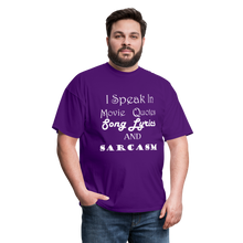 Load image into Gallery viewer, I Speak Tee (Up to 6xl) - purple
