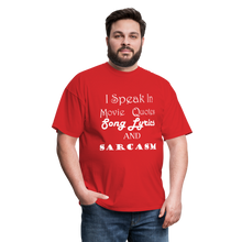 Load image into Gallery viewer, I Speak Tee (Up to 6xl) - red

