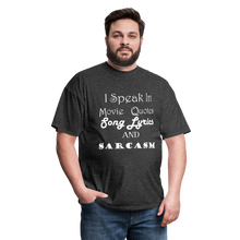 Load image into Gallery viewer, I Speak Tee (Up to 6xl) - heather black
