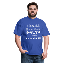 Load image into Gallery viewer, I Speak Tee (Up to 6xl) - royal blue
