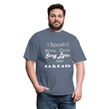 Load image into Gallery viewer, I Speak Tee (Up to 6xl) - denim
